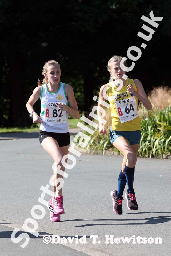Womens under-17s, Northern Road Relays, Blackpool. Photo: David T. Hewitson/Sports for All Pics